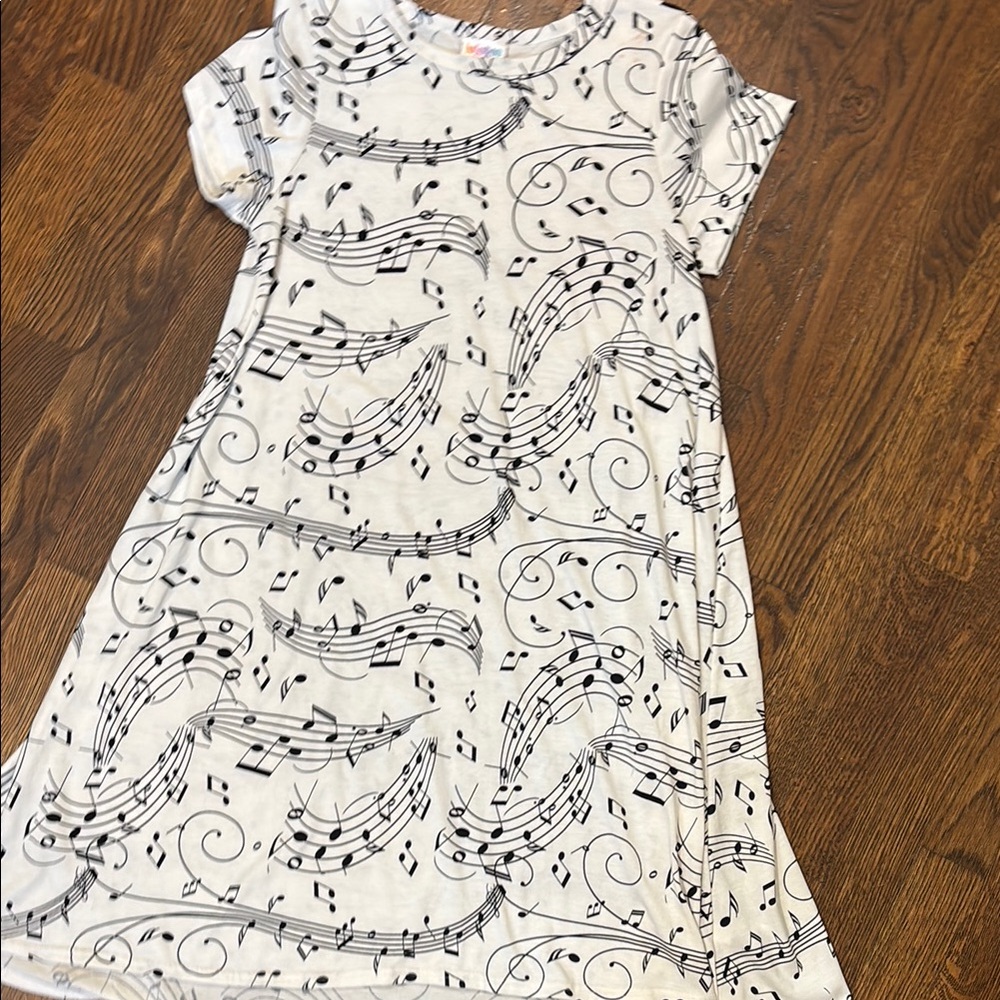 Unicorn Musical Note Swing Dress